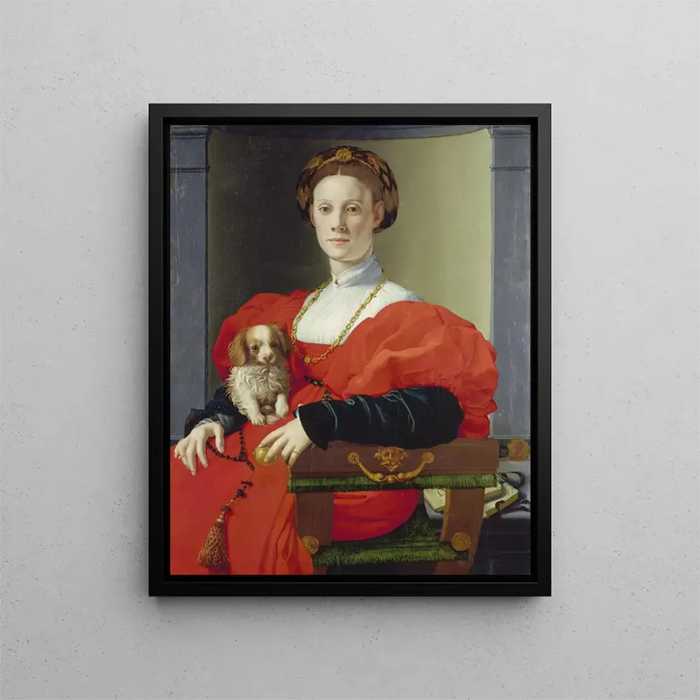 Maalaus Portrait d'une dame en rouge Francesca Salviati - Agnolo Bronzino | Taidetuloste