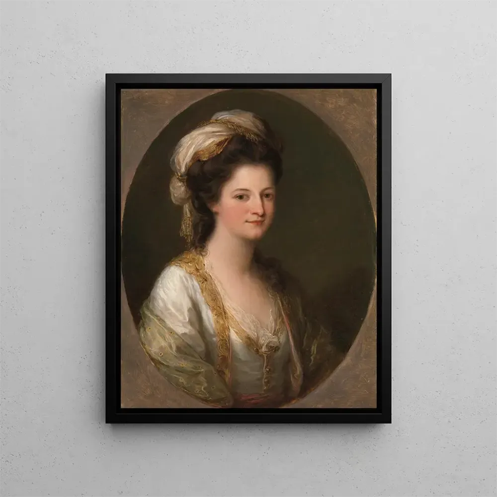 Maalaus Portrait d'une femme traditionnellement identifiée comme Lady Hervey - Angelica Kauffman | Taidetuloste