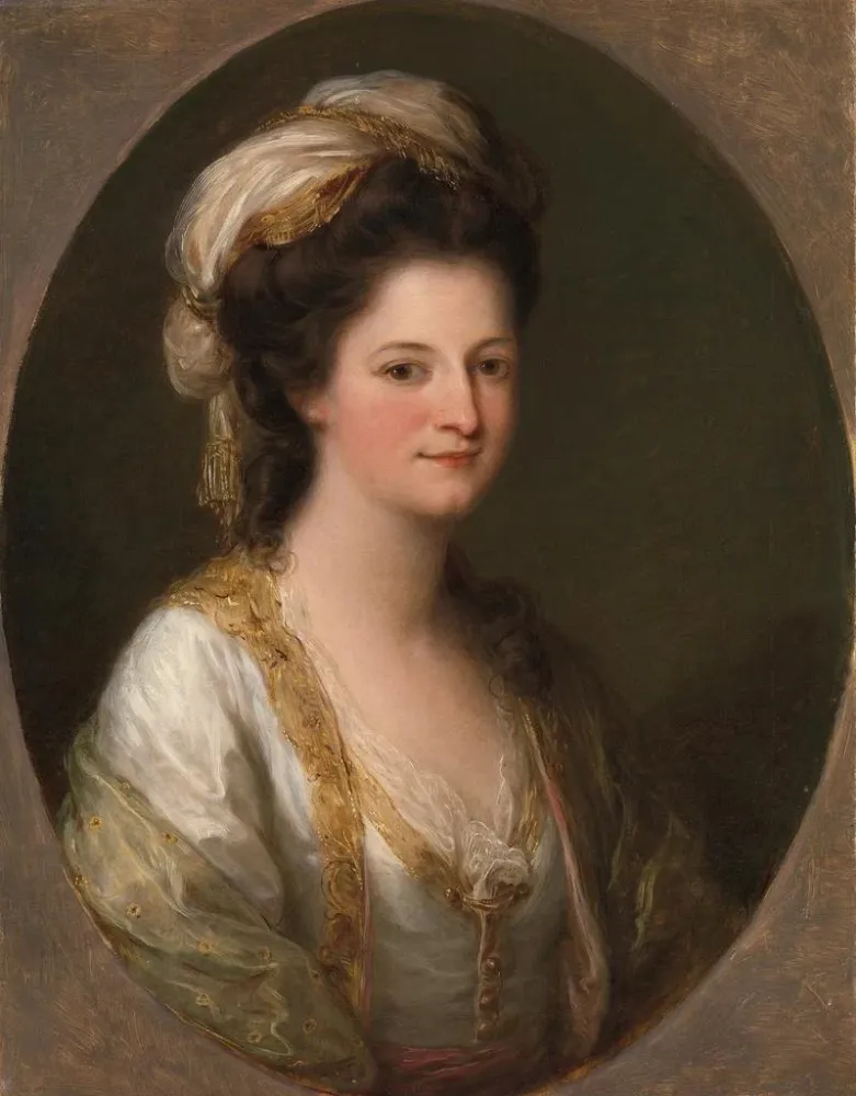 Maalaus Portrait d'une femme traditionnellement identifiée comme Lady Hervey - Angelica Kauffman | Taidetuloste