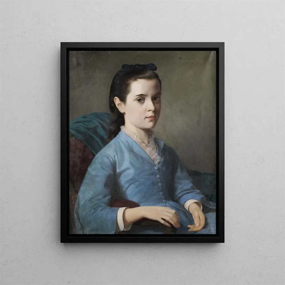 Maalaus Portrait d'une fille - Alexandre-Louis Leloir | Taidetuloste