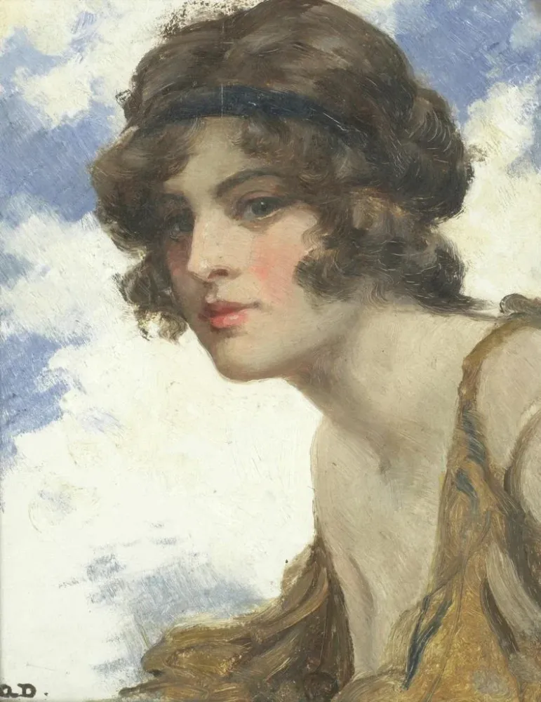 Maalaus Portrait d'une fille - Allan Douglas Davidson | Taidetuloste