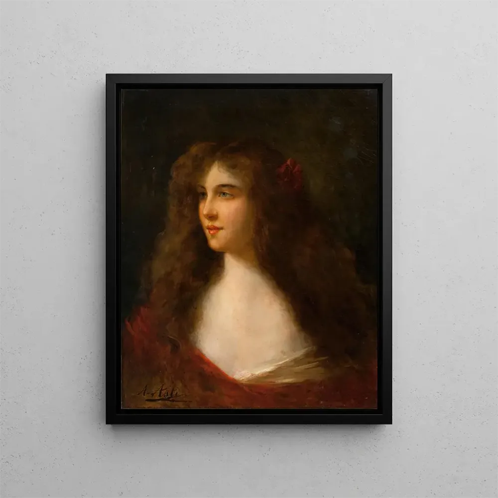 Maalaus Portrait d'une fille - Angelo Asti | Taidetuloste