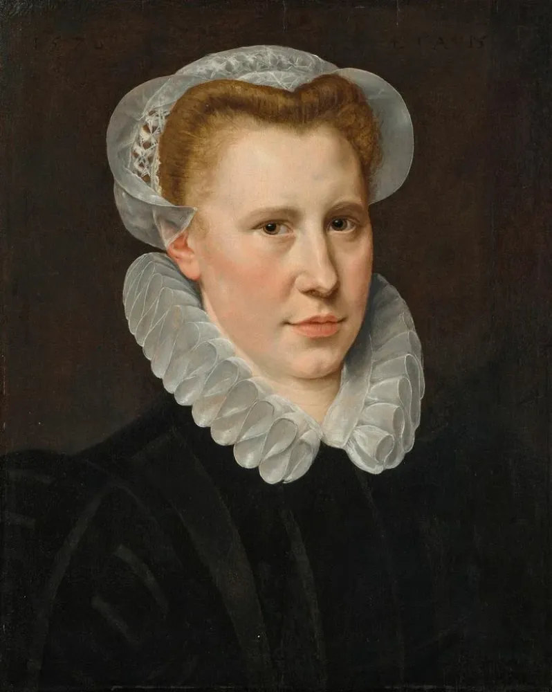 Maalaus Portrait d'une jeune femme - Adriaen Thomasz Key | Taidetuloste
