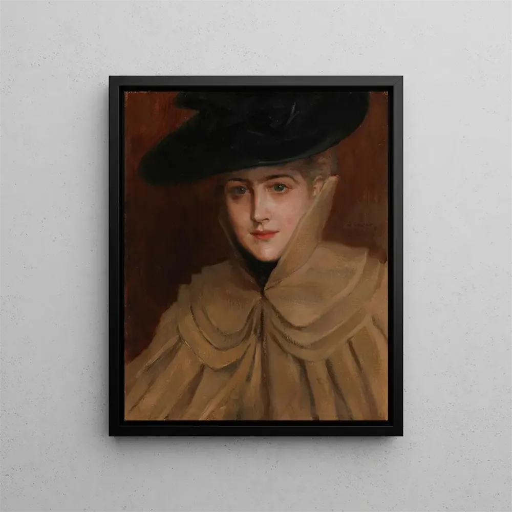Maalaus Portrait d'une jeune femme - Albert Edelfelt | Taidetuloste