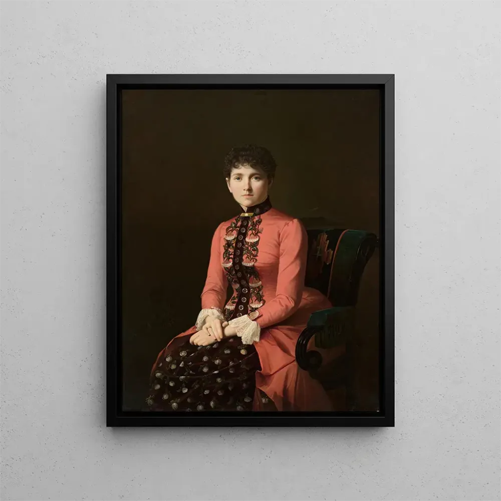 Maalaus Portrait d'une jeune femme - Aleksei Mikhailovich Kolesov | Taidetuloste