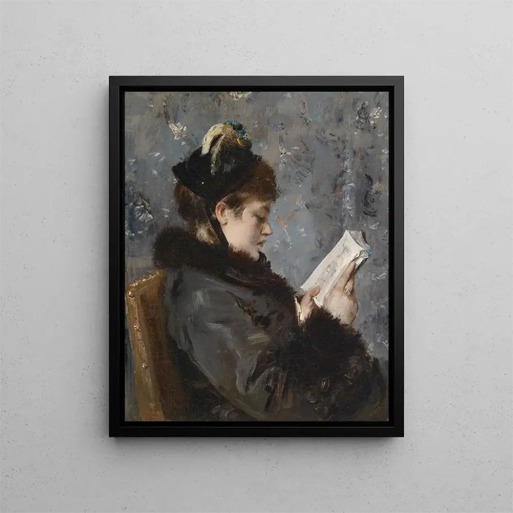 Maalaus Portrait d'une jeune femme - Alfred Stevens | Taidetuloste