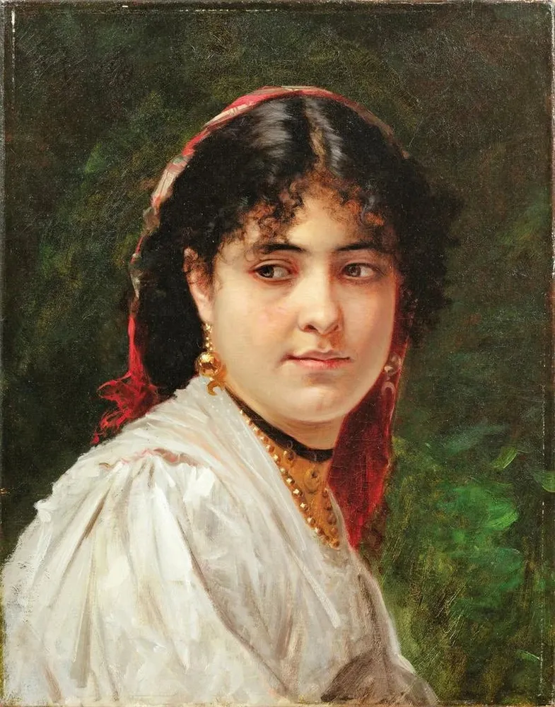 Maalaus Portrait d'une jeune femme italienne - Alexandre Cabanel | Taidetuloste