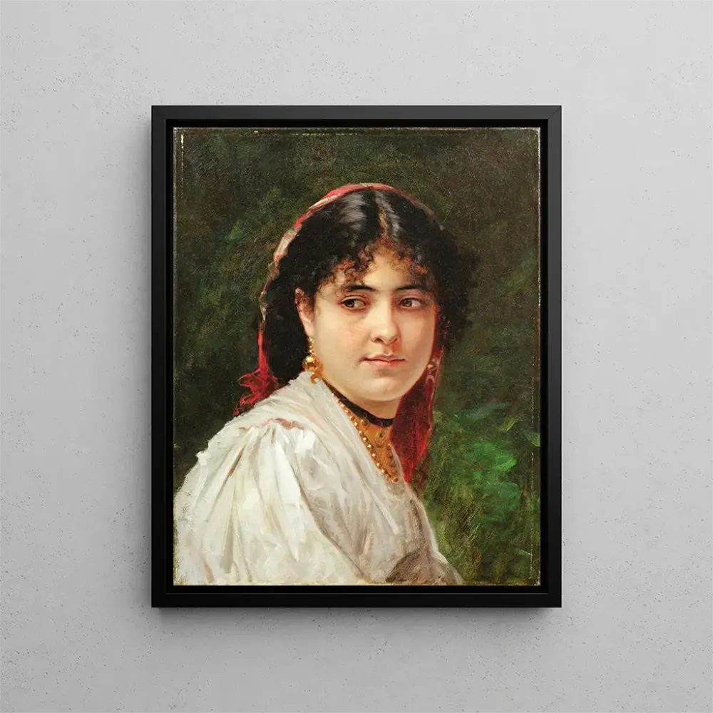 Maalaus Portrait d'une jeune femme italienne - Alexandre Cabanel | Taidetuloste