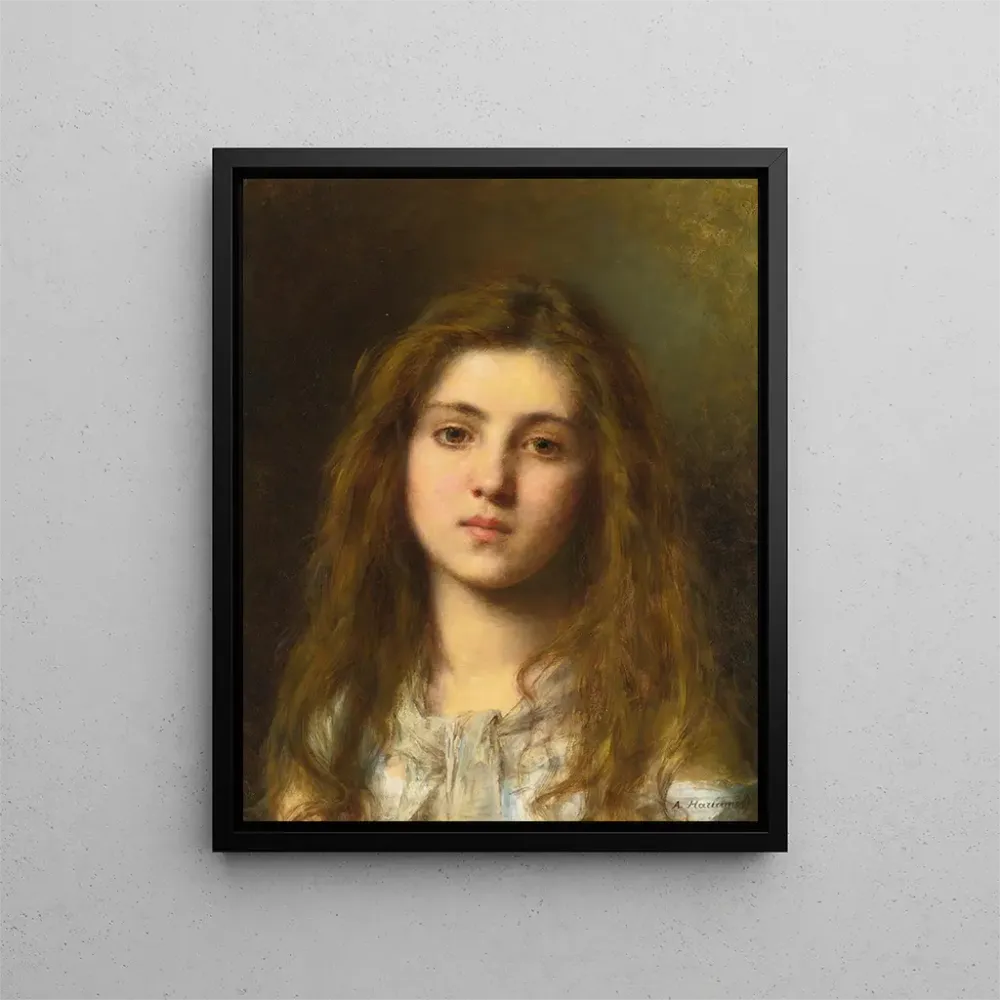 Maalaus Portrait d'une jeune fille - Alexei Harlamoff | Taidetuloste