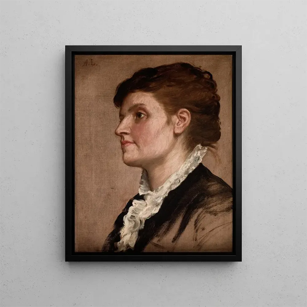 Maalaus Portrait de femme - Alphonse Legros | Taidetuloste