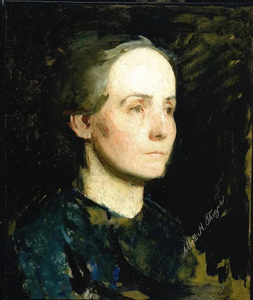 Maalaus Portrait de femme Mlle Gertrude Bloede - Abbott Handerson Thayer | Taidetuloste