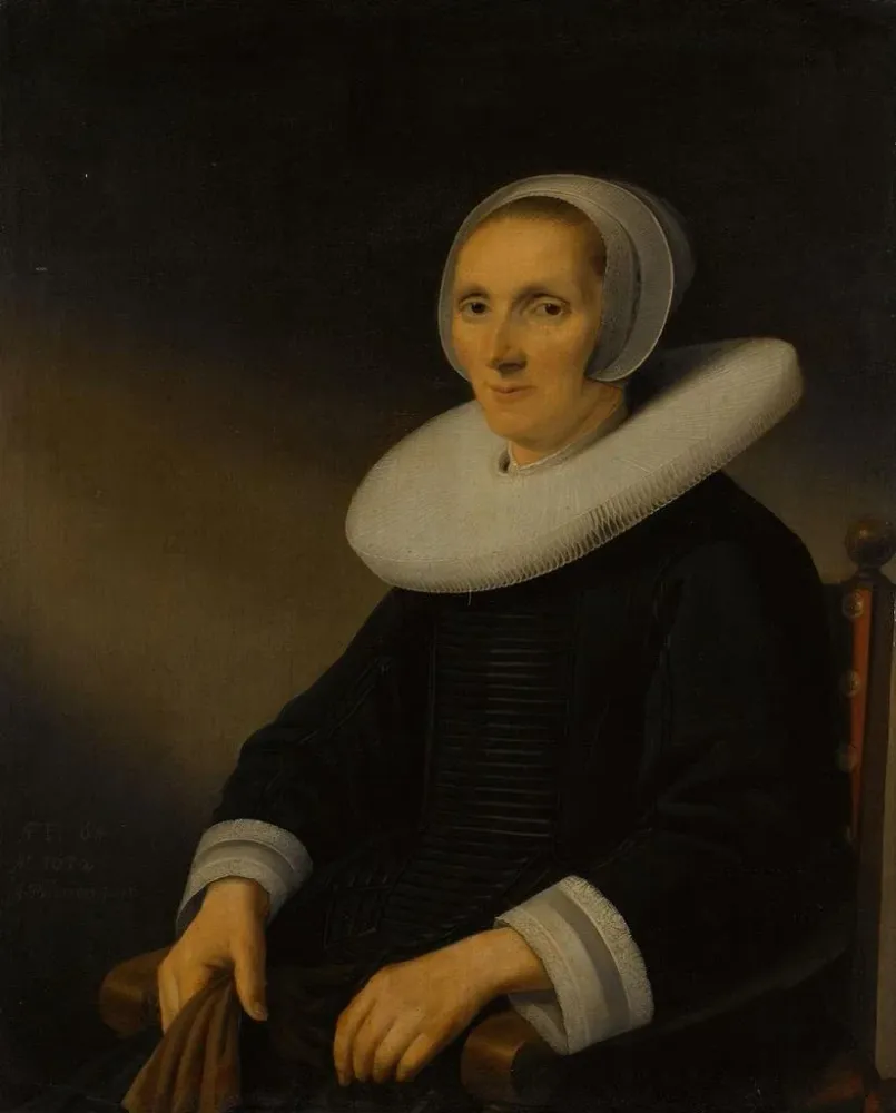 Maalaus Portrait de femme probablement Jacobmina de Grebber - Anthonie Palamedesz | Taidetuloste