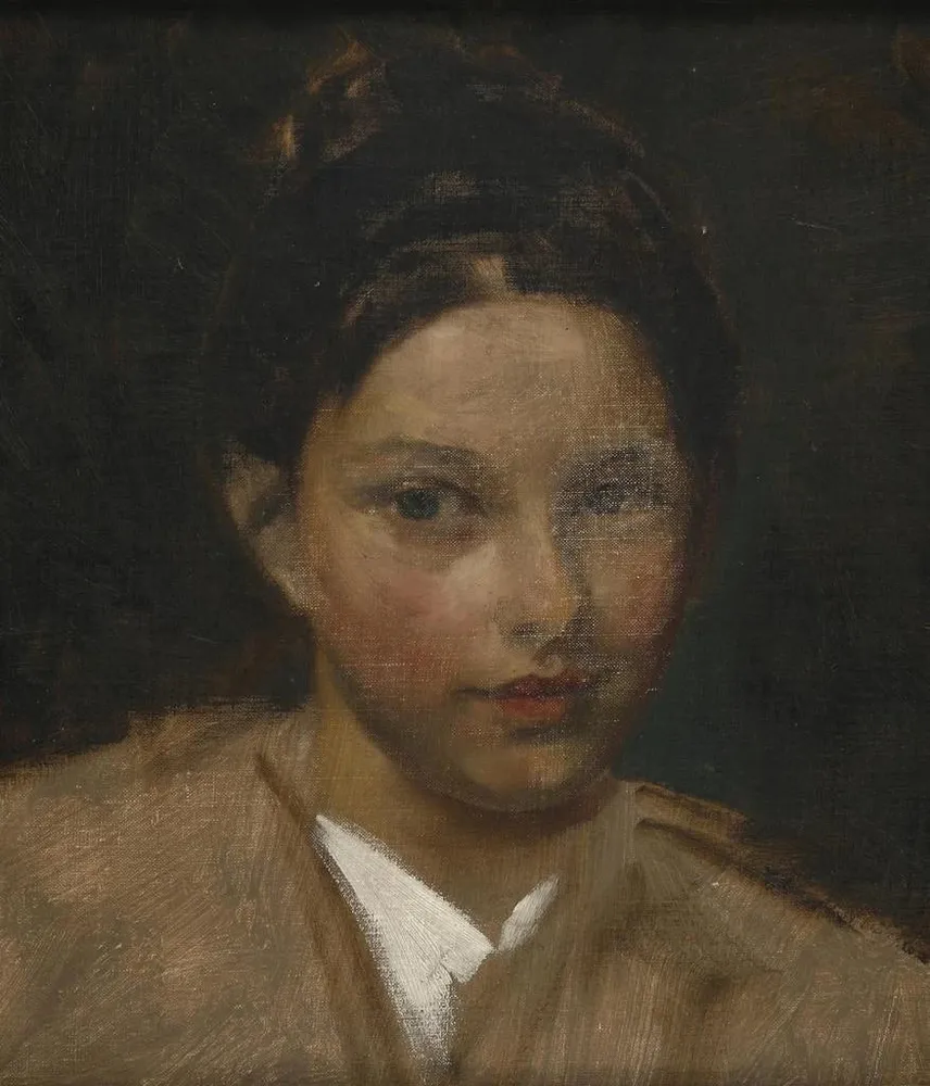 Maalaus Portrait de fille - Albert Ritzberger | Taidetuloste