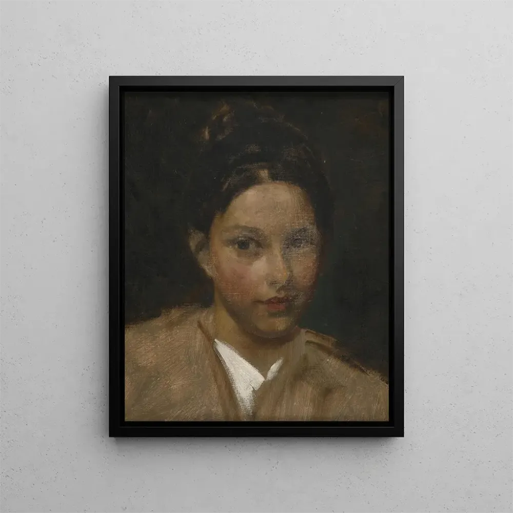 Maalaus Portrait de fille - Albert Ritzberger | Taidetuloste