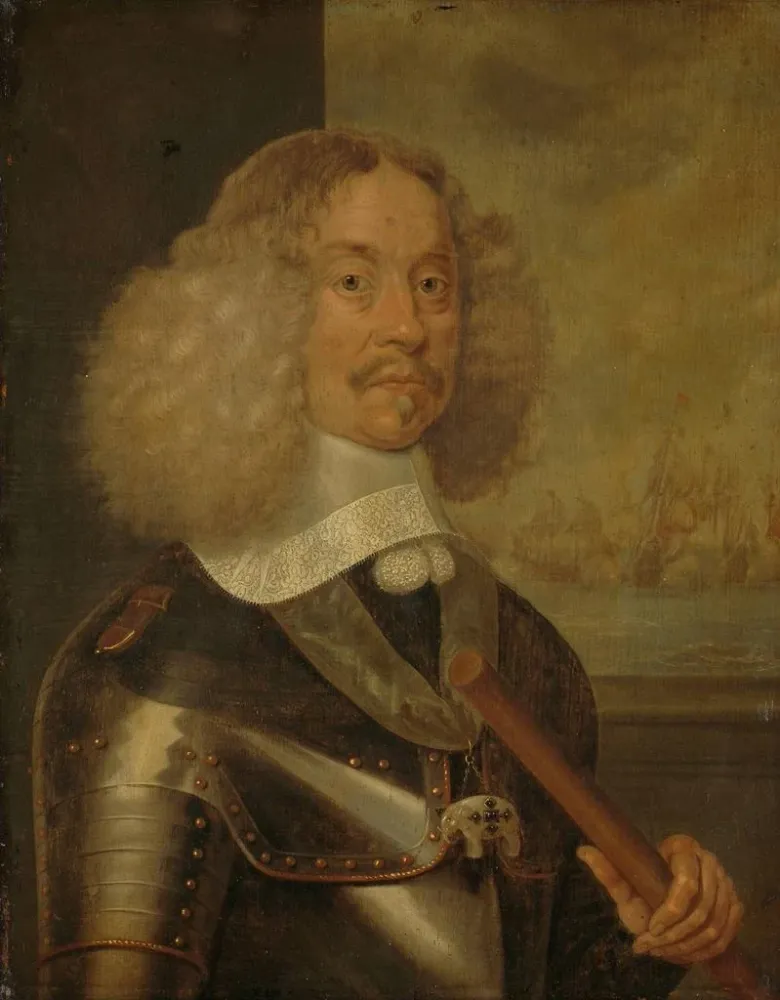 Maalaus Portrait de Jacob Baron van Wassenaer Seigneur d'Obdam Lieutenant-Amiral de Hollande et de West-Frise - Abraham va...