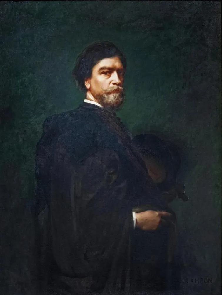 Maalaus Portrait l'artiste - Armand Cambon | Taidetuloste