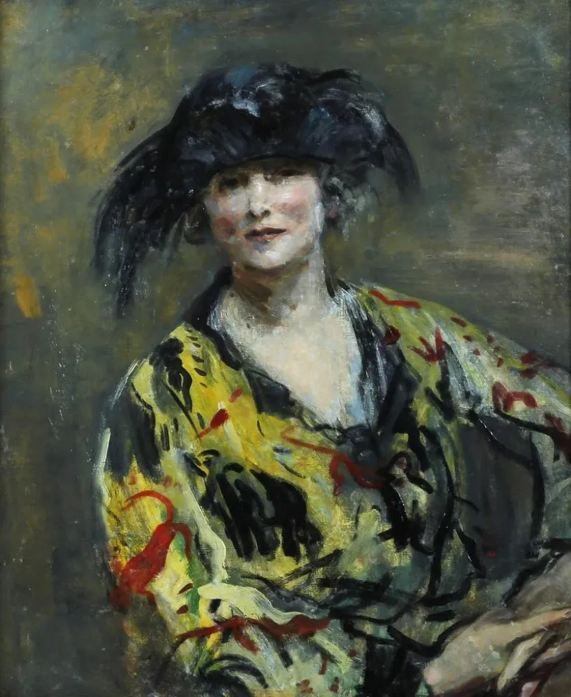 Maalaus Portrait de Madame Errasuriz - Ambrose McEvoy | Taidetuloste
