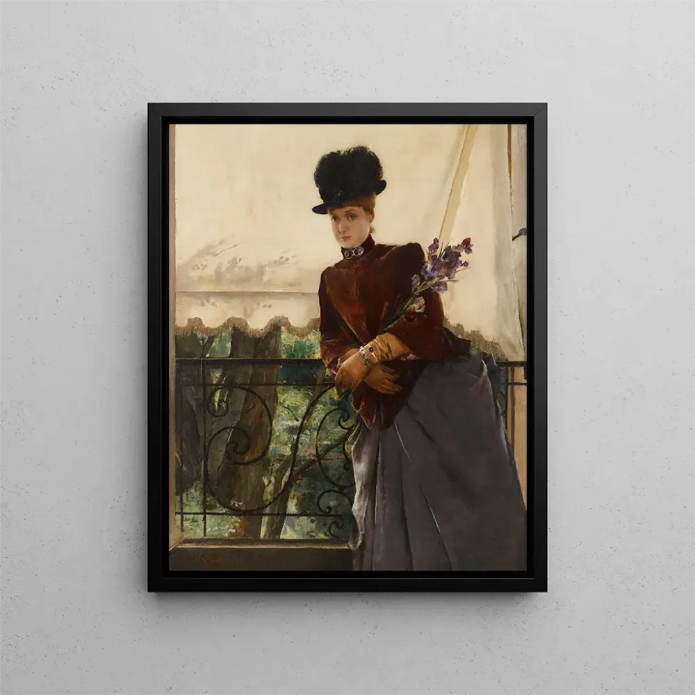 Maalaus Portrait de Mademoiselle Dubois - Alfred Stevens | Taidetuloste
