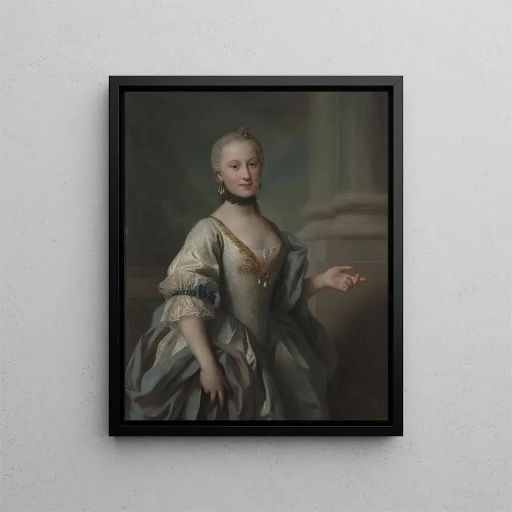 Maalaus Portrait de Maria Amalia Fryderyka Mniszech née Brühl - Anonyme | Taidetuloste