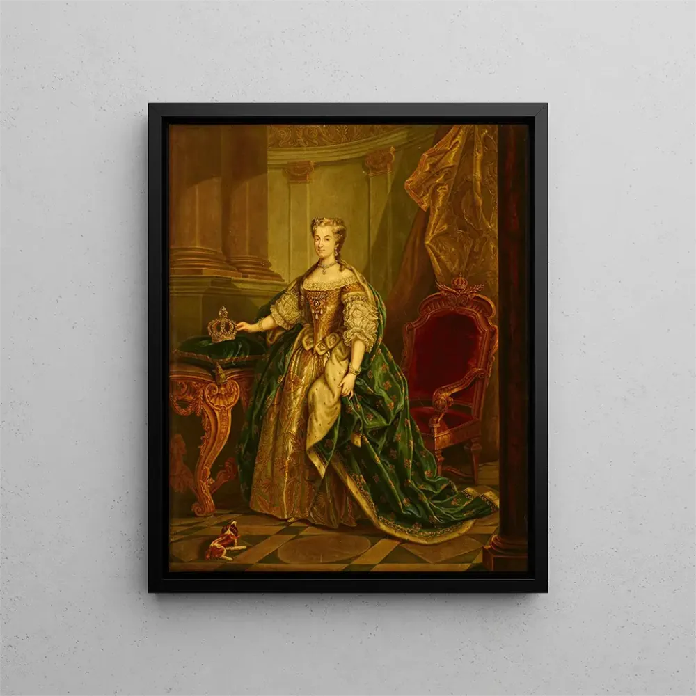Maalaus Portrait de Maria Leszczynska - Après Jean-Baptiste van Loo | Taidetuloste