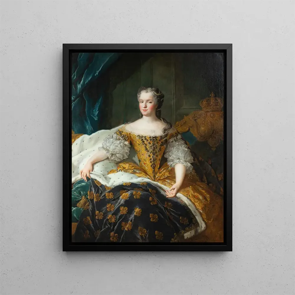 Maalaus Portrait de Marie Leszczynska Reine de France - Alexis Simon Belle | Taidetuloste