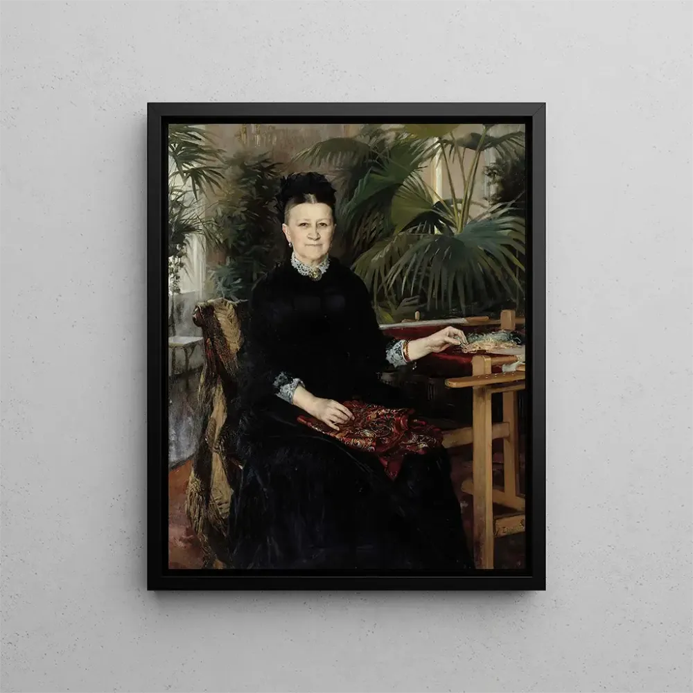Maalaus Portrait De Mme Anna Sinebrychoff - Albert Edelfelt | Taidetuloste