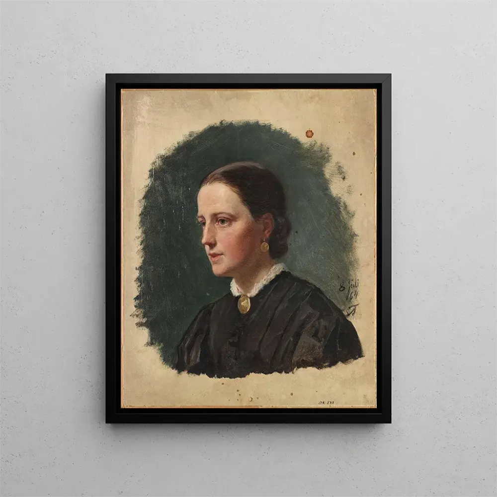 Maalaus Portrait de Mme Duce - Adolph Tidemand | Taidetuloste