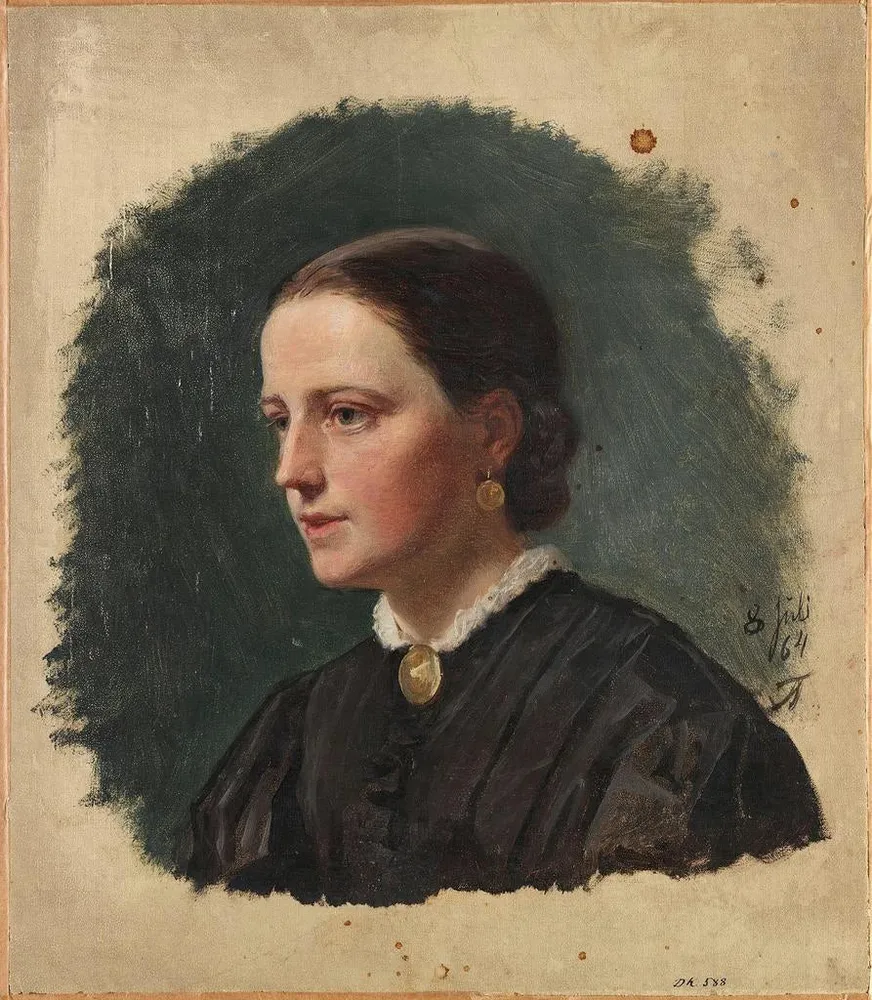Maalaus Portrait de Mme Duce - Adolph Tidemand | Taidetuloste