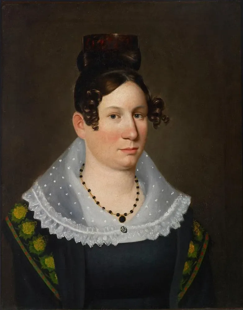 Maalaus Portrait de Mme John H. Sanders - Alexander Bradford | Taidetuloste