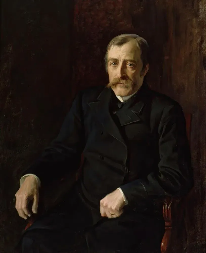 Maalaus Portrait du professeur Carl Gustav Estlander - Albert Edelfelt | Taidetuloste