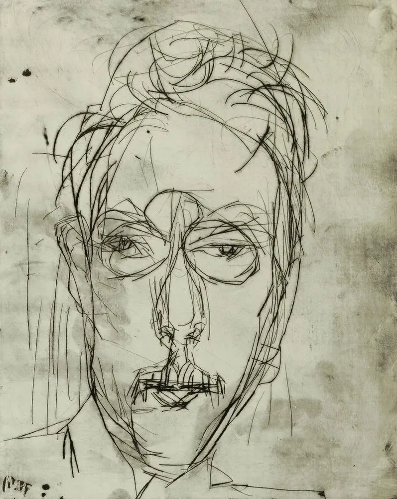 Maalaus Portrait Schaeffer I - Albert Müller | Taidetuloste