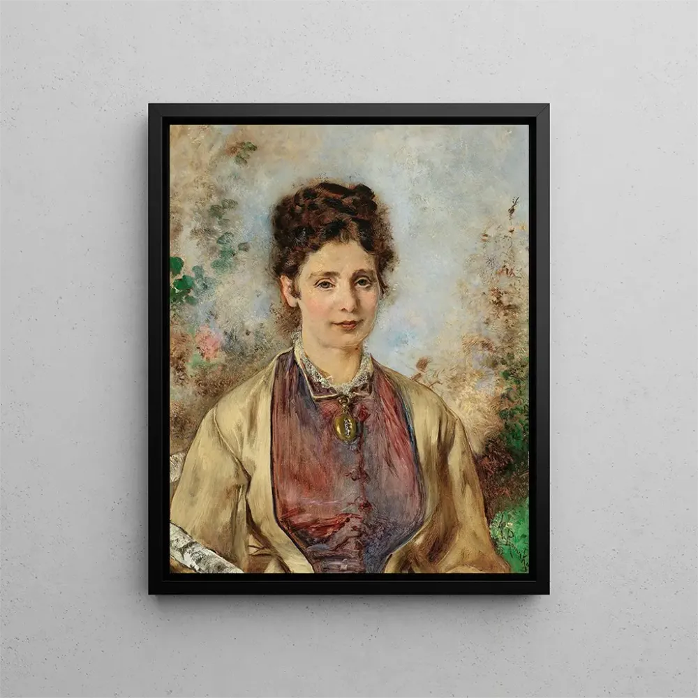 Maalaus Portrait de Thérèse Büchner - Anton Romako | Taidetuloste