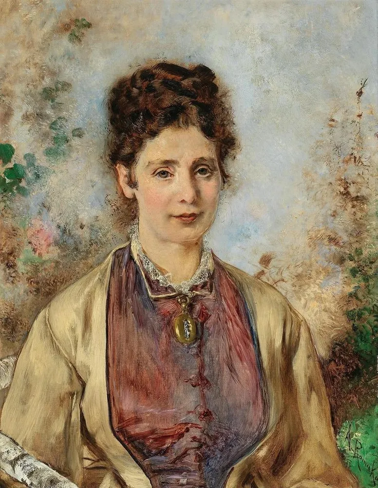 Maalaus Portrait de Thérèse Büchner - Anton Romako | Taidetuloste