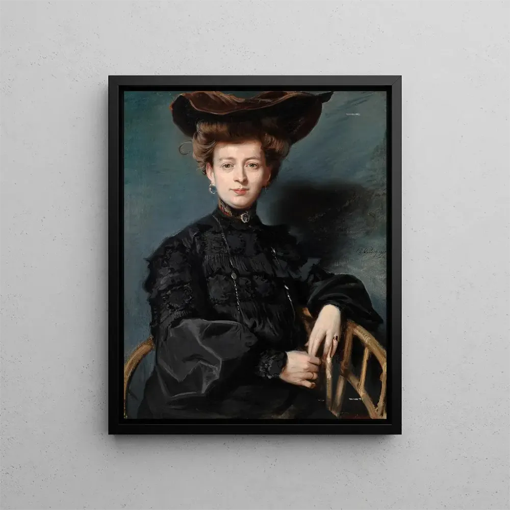 Maalaus Portrait de Thérèse Hannack - Adolf Pirsch | Taidetuloste