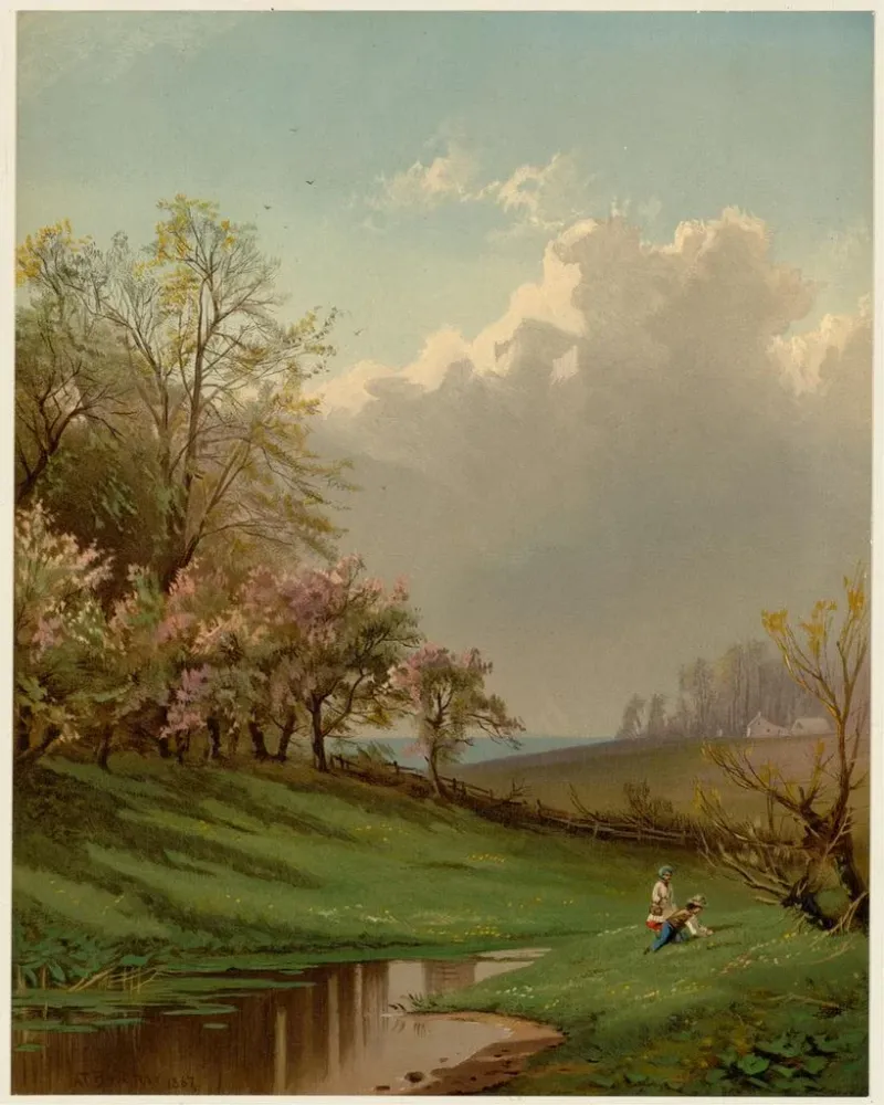 Maalaus Printemps - Alfred Thompson Bricher | Taidetuloste
