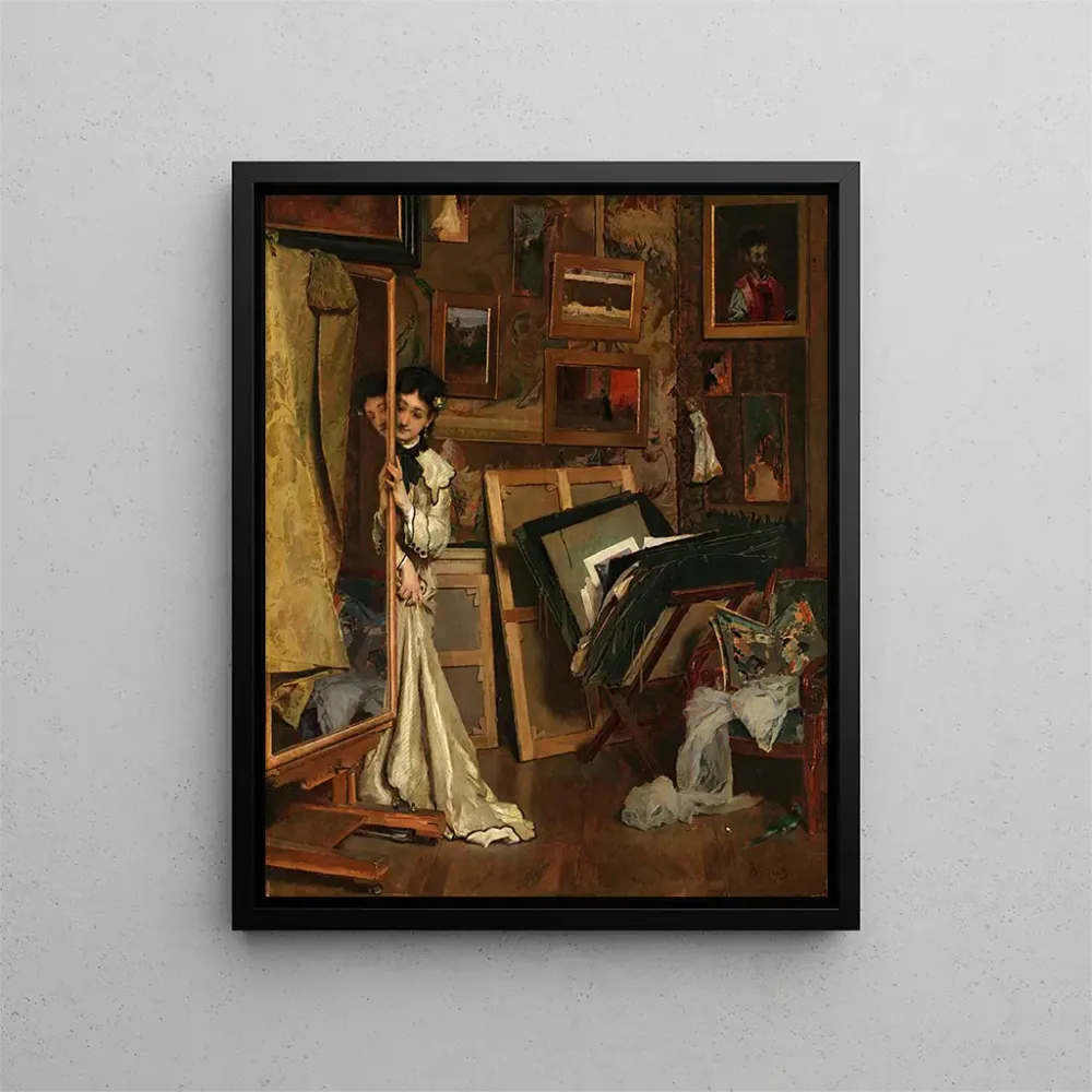 Maalaus Le Psyché Mon Studio - Alfred Stevens | Taidetuloste