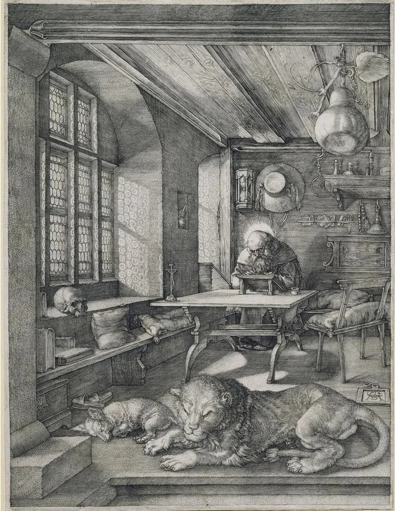 Maalaus Pyhä Hieronymus toimistossaan - Albrecht Dürer | Taidetuloste