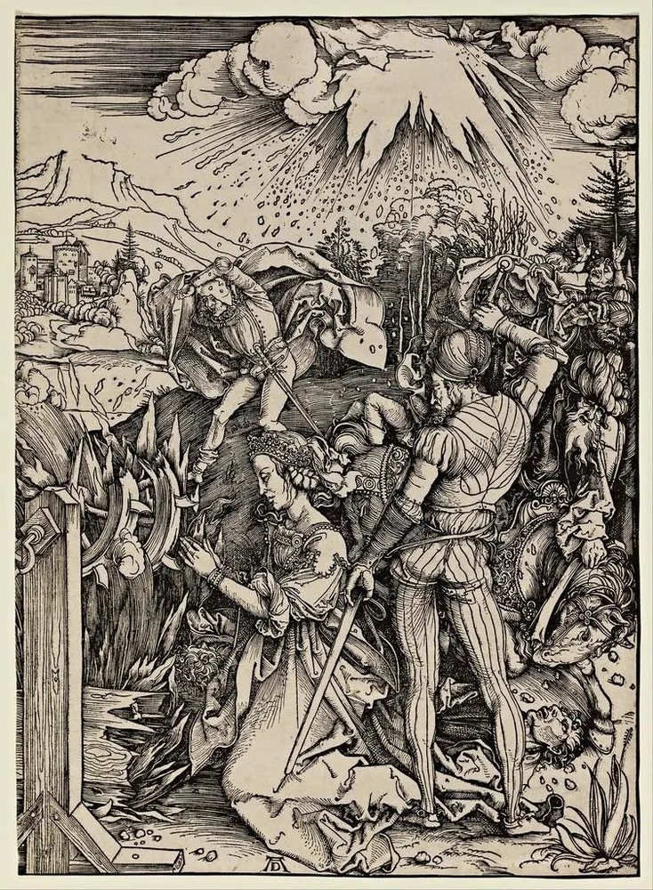 Maalaus Pyhän Katariina Aleksandriyalaisen marttyyrius - Albrecht Dürer | Taidetuloste