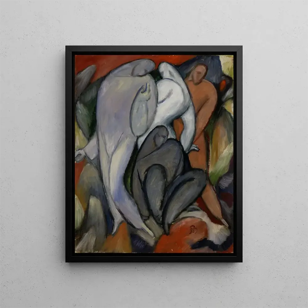 Maalaus Quatre Pierrots - Albert Bloch | Taidetuloste