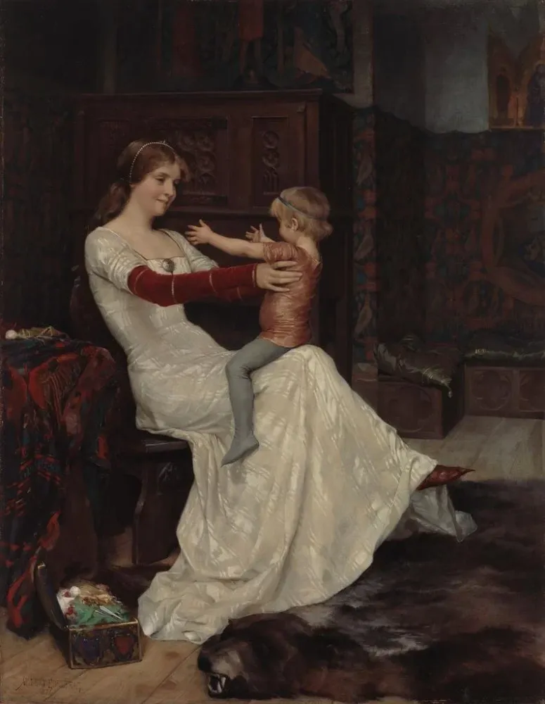 Maalaus Reine Bianca - Albert Edelfelt | Taidetuloste