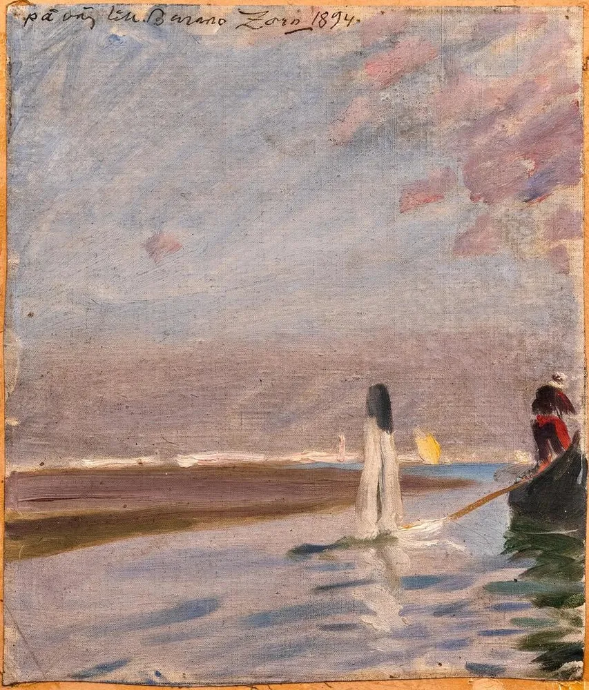 Maalaus En route vers Burano - Anders Zorn | Taidetuloste