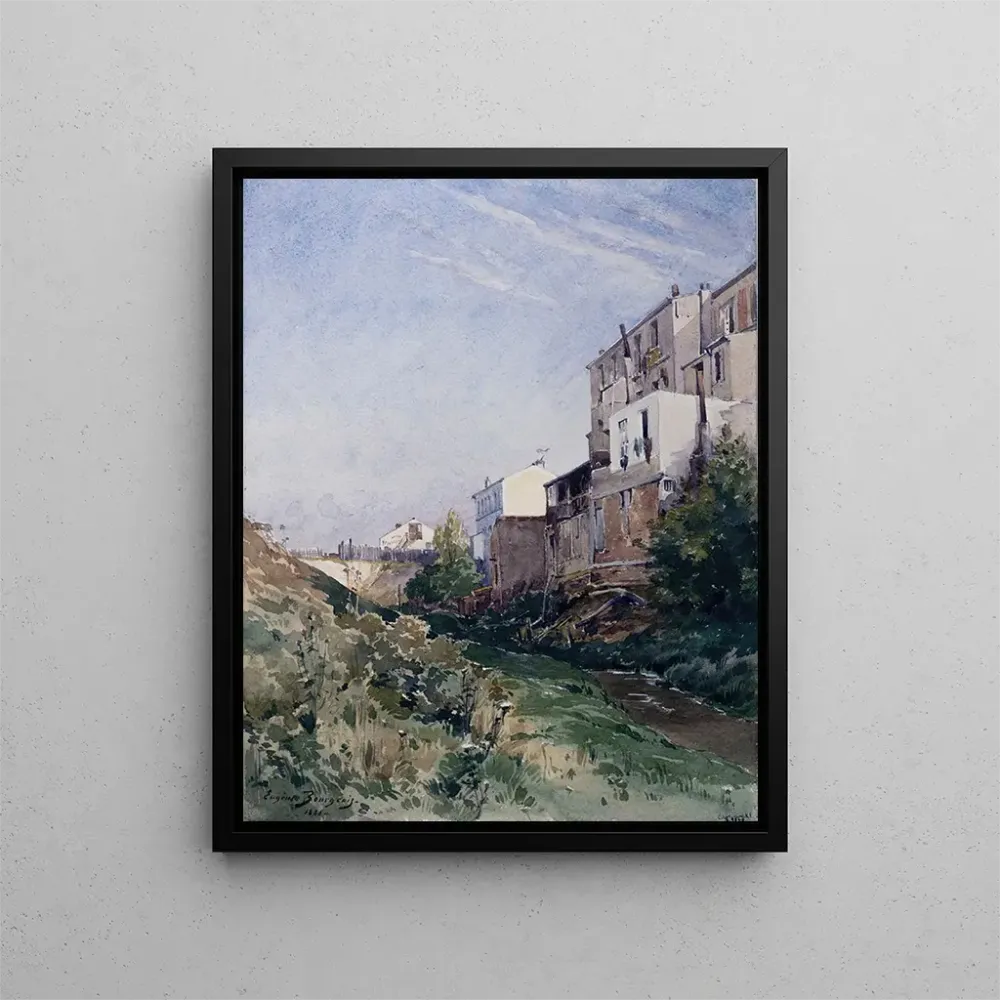 Maalaus Rue de la Fontaine Mulard - Eugène Bourgeois | Taidetuloste