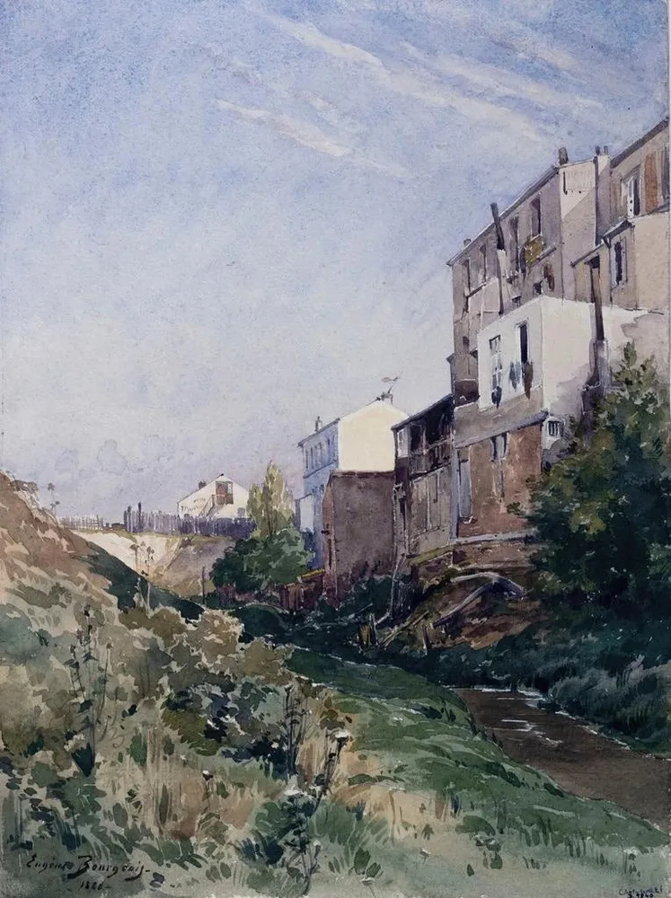 Maalaus Rue de la Fontaine Mulard - Eugène Bourgeois | Taidetuloste