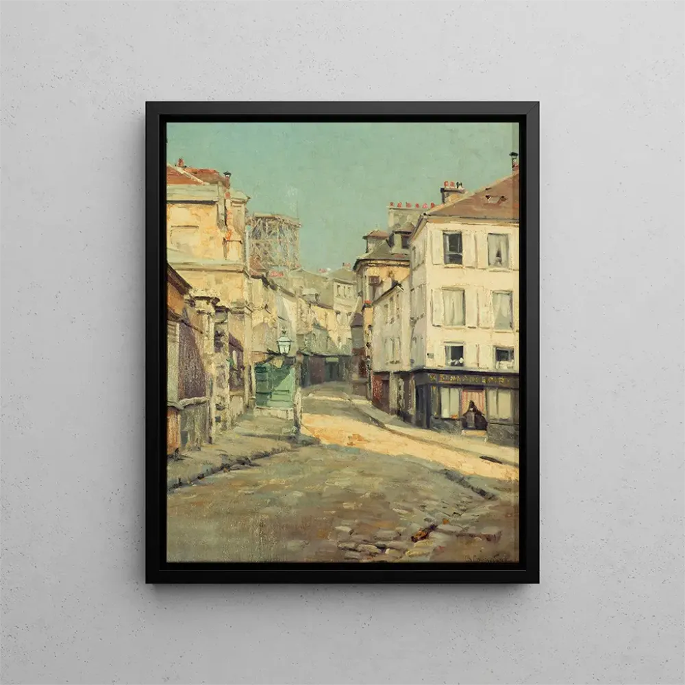 Maalaus La Rue Norvins à Montmartre - Charles Jean Coussedire | Taidetuloste