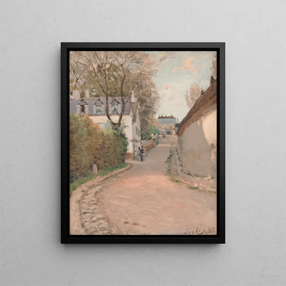 Maalaus Rue de Ville-d'Avray - Alfred Sisley | Taidetuloste
