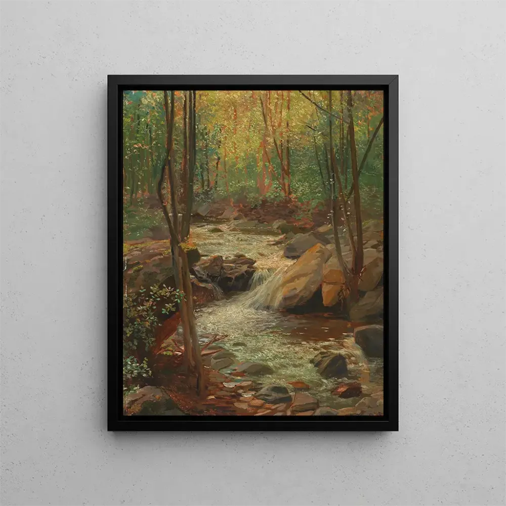 Maalaus Ruisseau Woodland - Alexander Demetrius Goltz | Taidetuloste