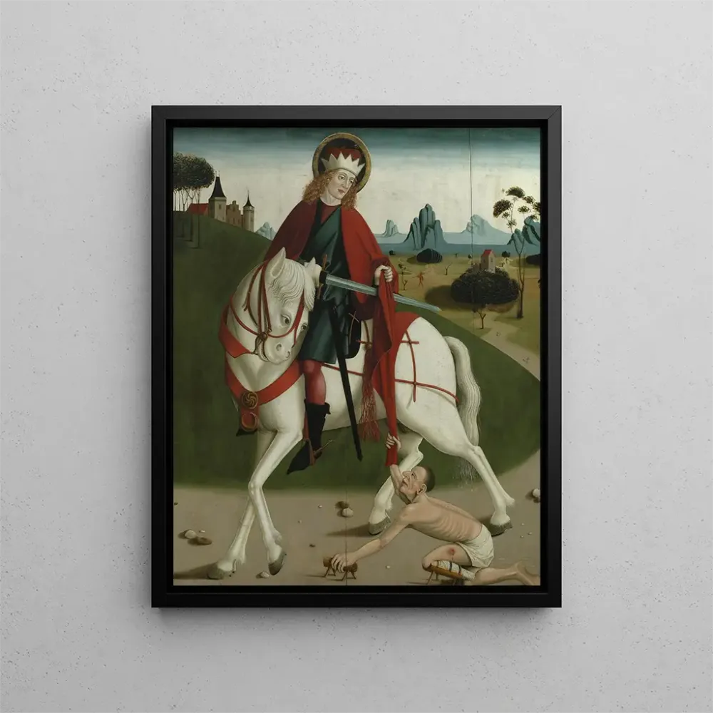 Maalaus Saint Martin et le mendiant - Anonyme | Taidetuloste