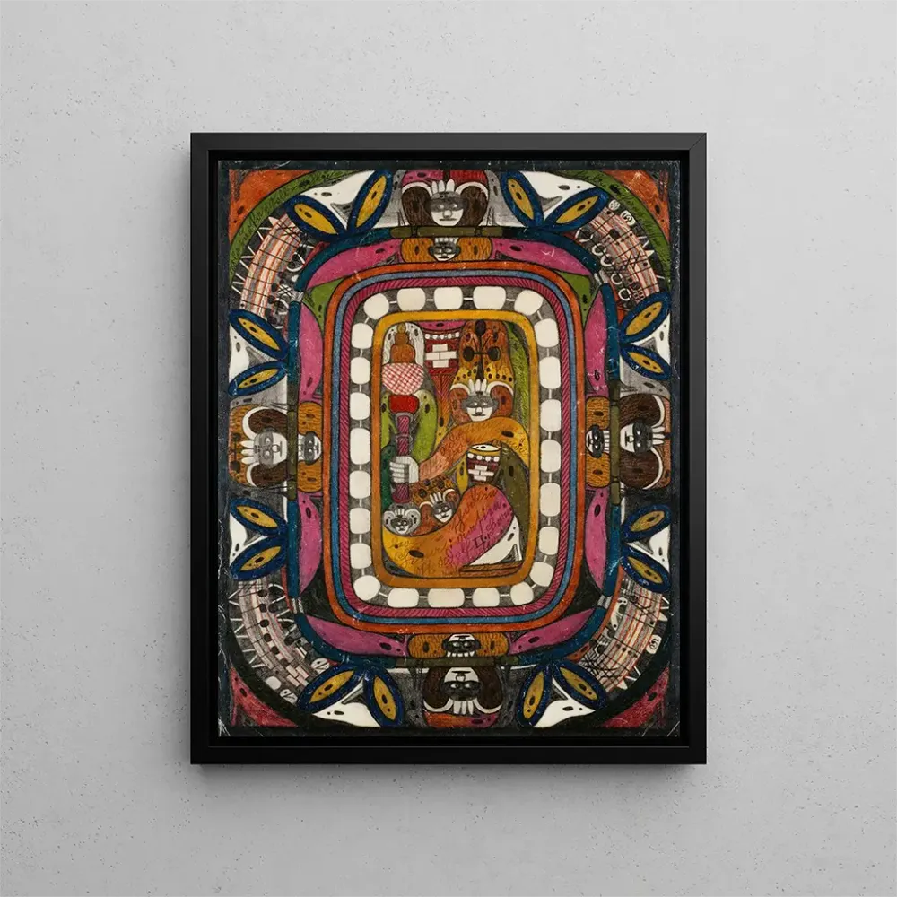 Maalaus Sainte Adolfina vom ChamleohnThal en Chine Asie - Adolf Wölfli | Taidetuloste