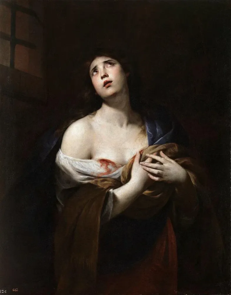 Maalaus Sainte Agathe - Andrea Vaccaro | Taidetuloste