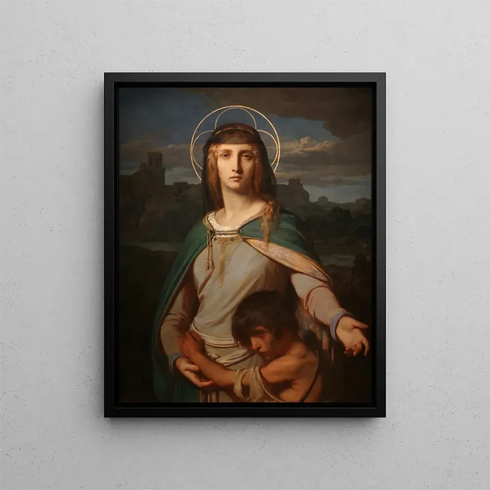 Maalaus Sainte Monique dans un paysage - Alexandre Cabanel | Taidetuloste